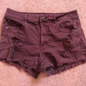 American Eagle Size 12 Maroon Shorts